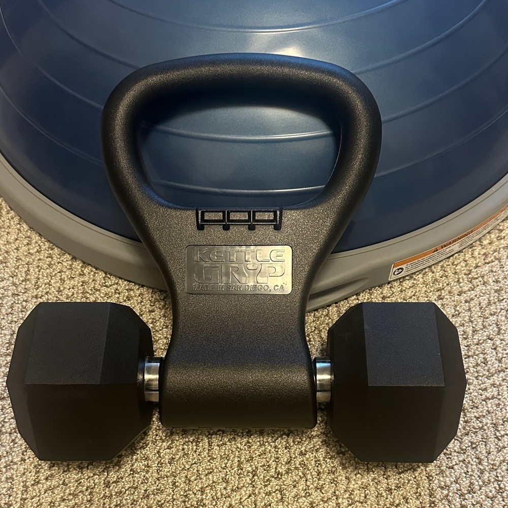 Kettle Grip - turn any dumbbell into a kettlebell!
